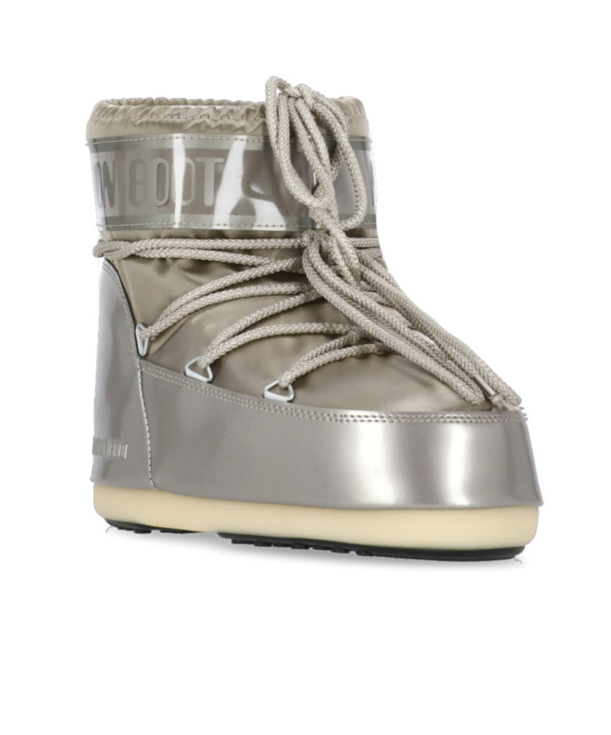 Moon Boot Lacing Snow Boots In Gray