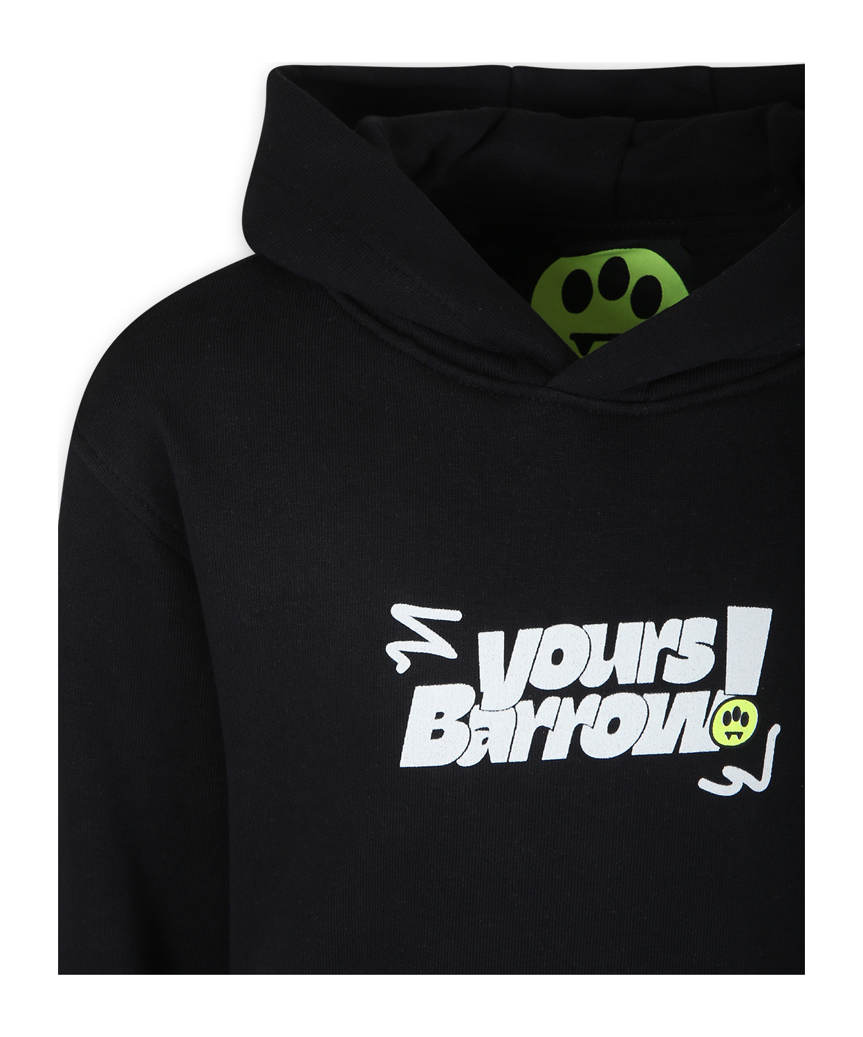 Barrow Graphic-print Cotton Hoodie In Black