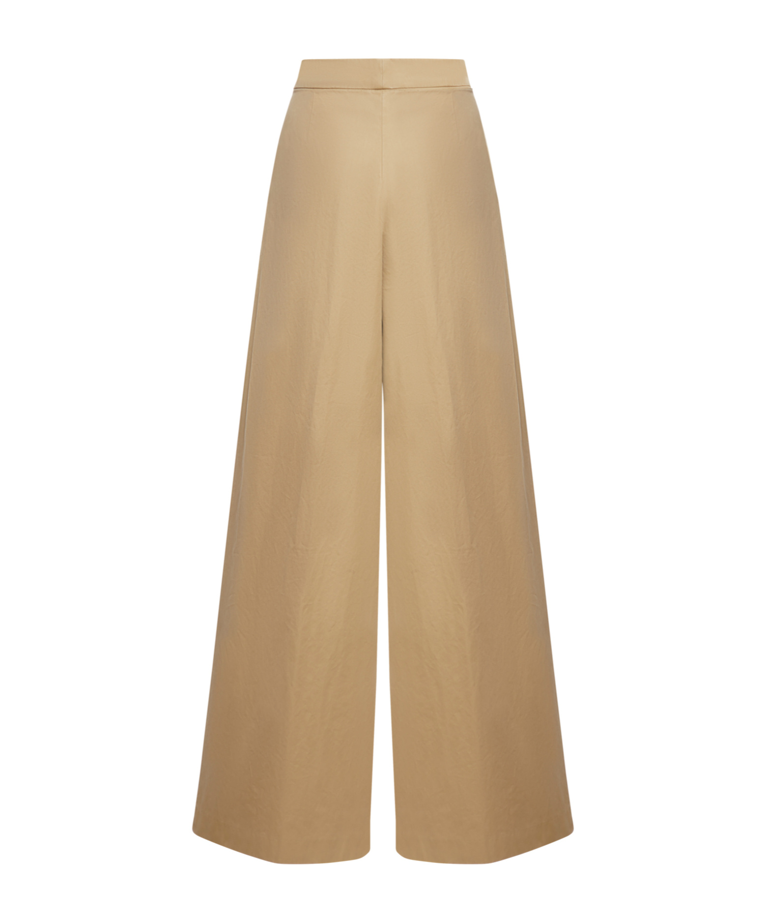 Dries Van Noten Womens Beige Pleated Two-slip-pockets Wide-leg High-rise Cotton Trousers In Brown