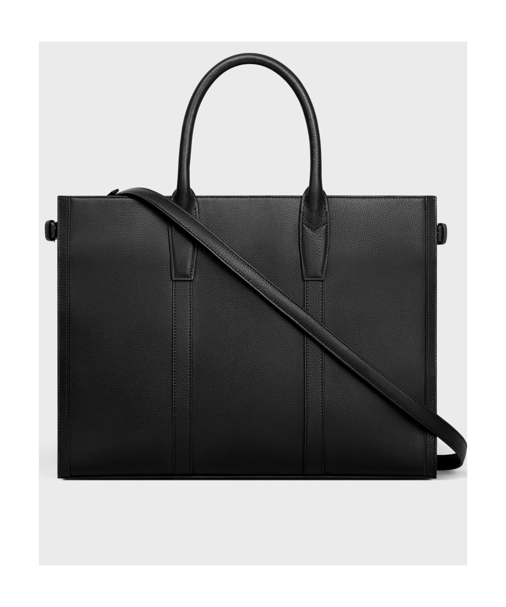 Celine Medium Cabas Shoulder Bag In Black