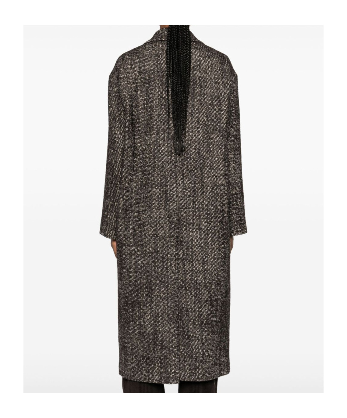 Tagliatore Double-breasted Brown Wool Blend Coat In Brown