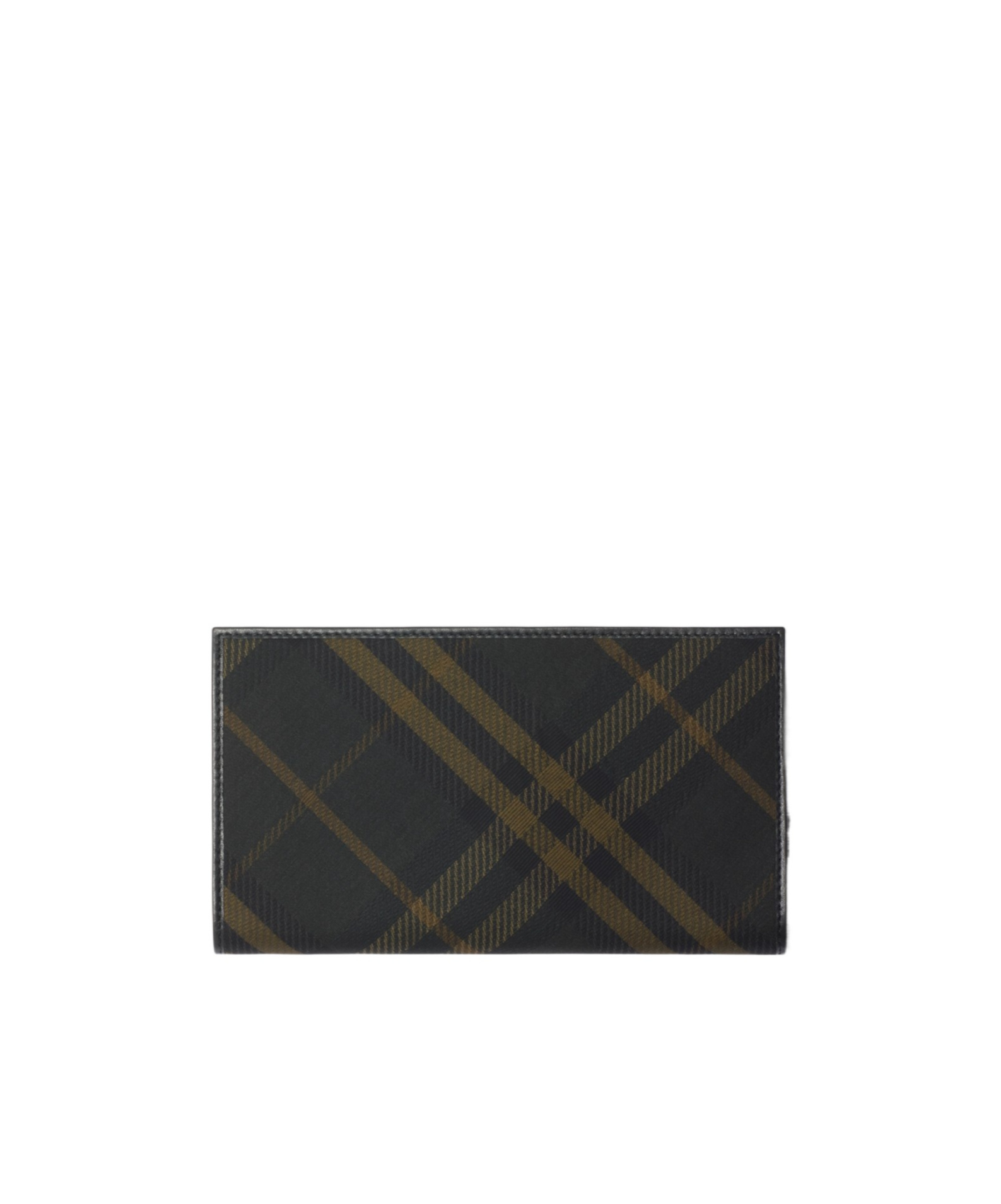 Burberry Multicolor Printed E-canvas Wallet In Black
