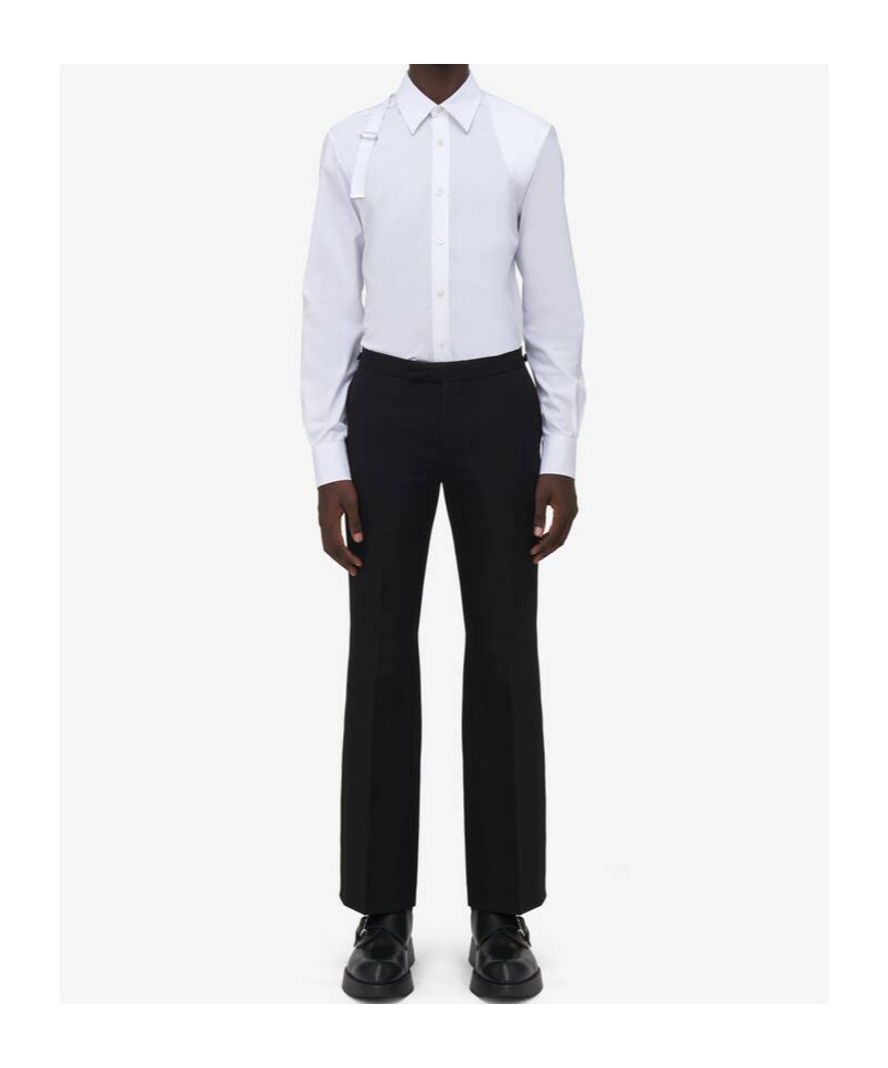 Shop Alexander Mcqueen T-bar Harness Shirt In Black