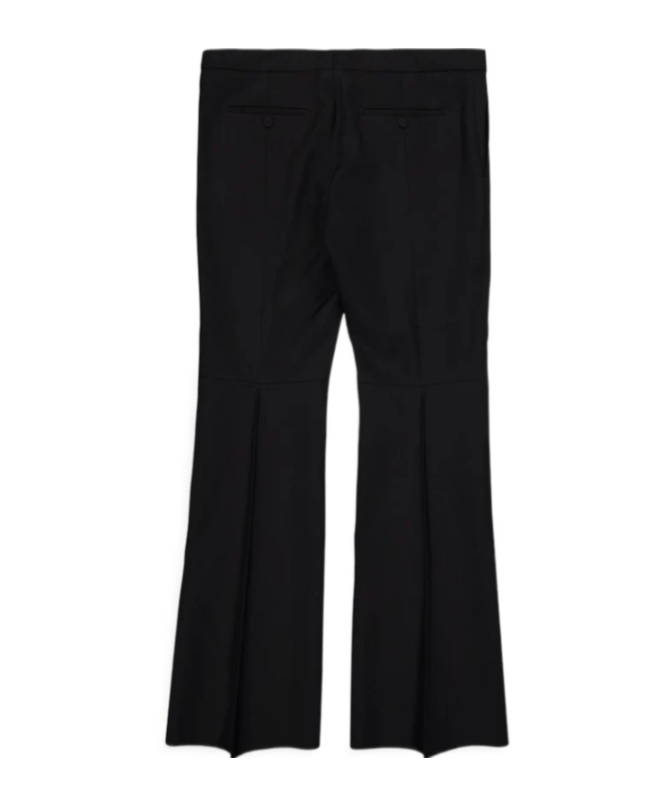 Alexander Mcqueen Black Tailored Barathea Trousers In Black
