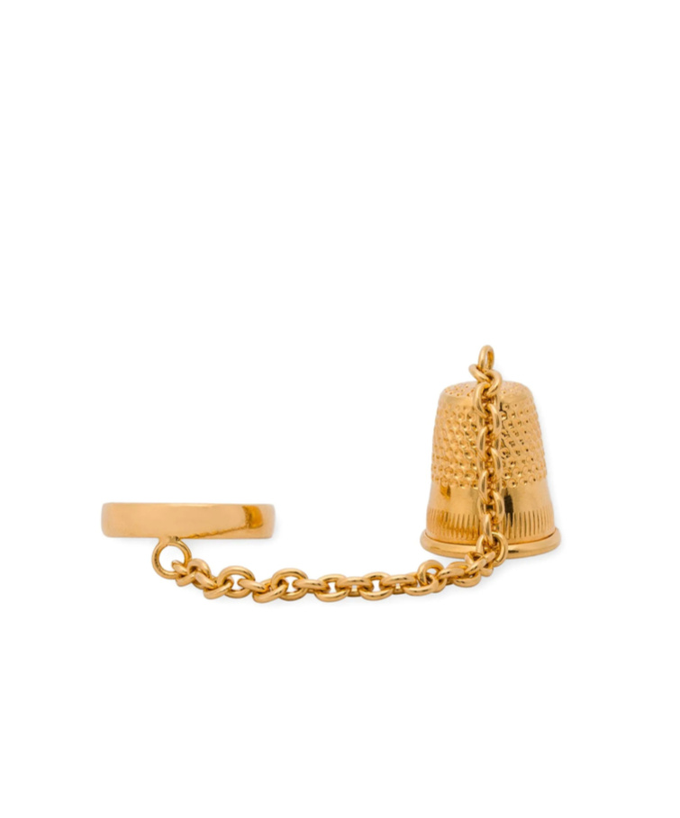 Moschino Metal Ring With Charm