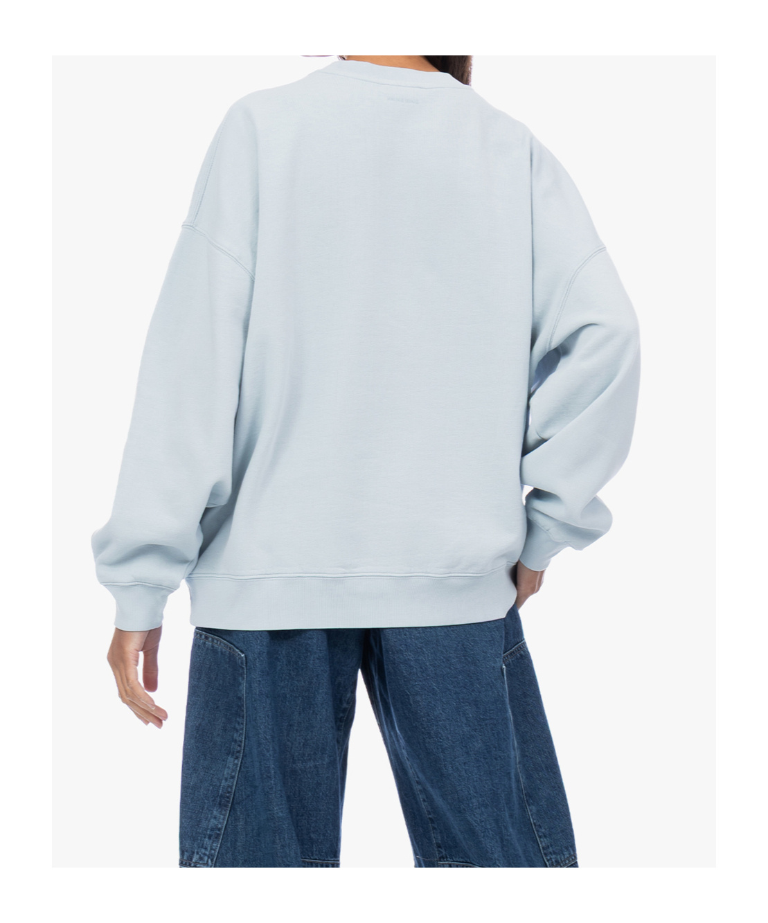 Anine Bing Mile Crew Neck Sweater In Blue