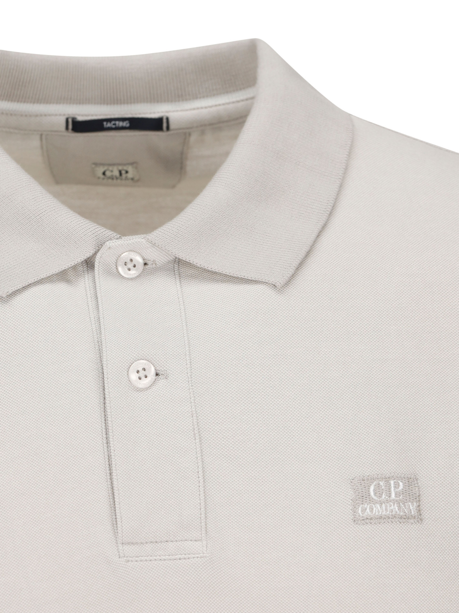 C.p. Company Short-sleeved Polo Shirt In White