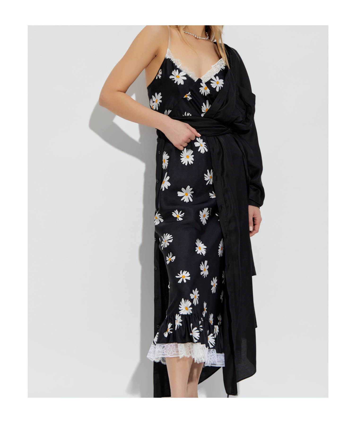 Moschino Sling Dress In Black