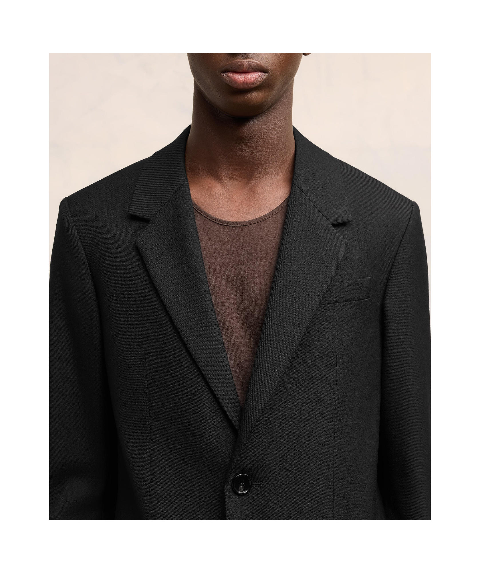 Shop Ami Alexandre Mattiussi Ami Paris Single-breasted Tailored Blazer In Black