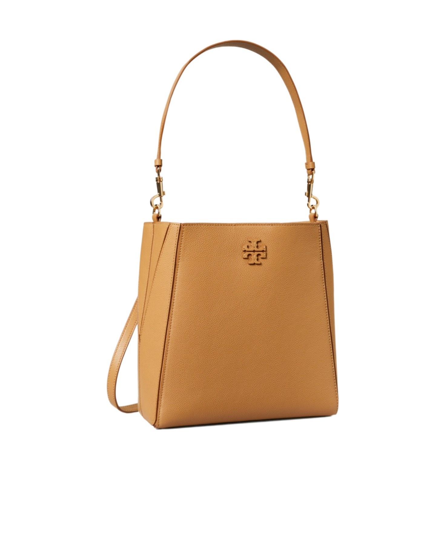 TORY BURCH MCGRAW LEATHER BUCKET BAG