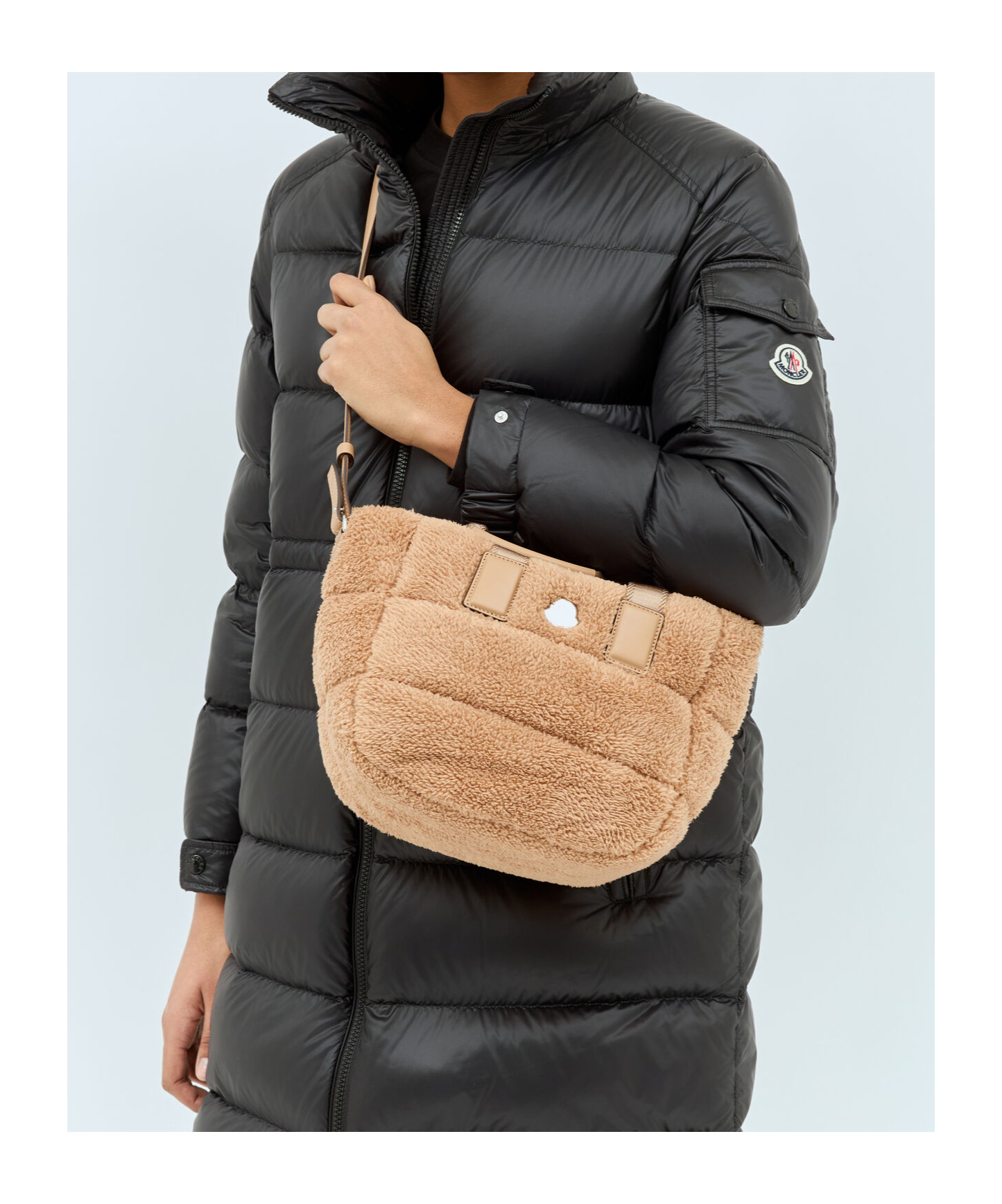 Moncler Double-handle Cross-body Bag In Black