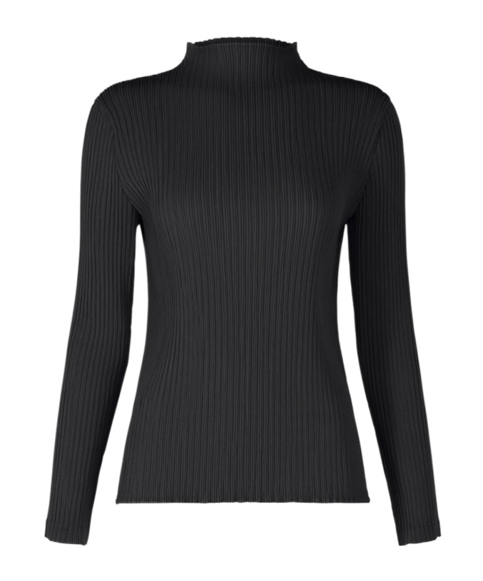 Issey Miyake Long-sleeved Blouse In Black