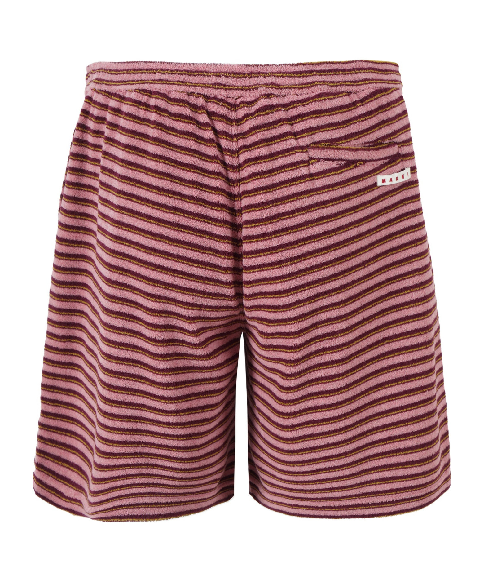 Marni Pink Striped Shorts In Pink