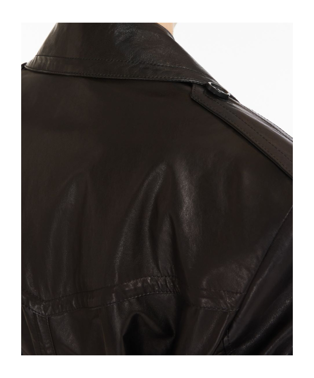 Sportmax Nappa Trench Coat In Black