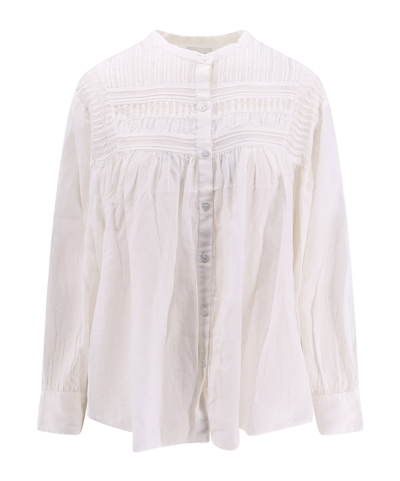 Isabel Marant Étoile Plalia Oversized Cotton Blouse In White