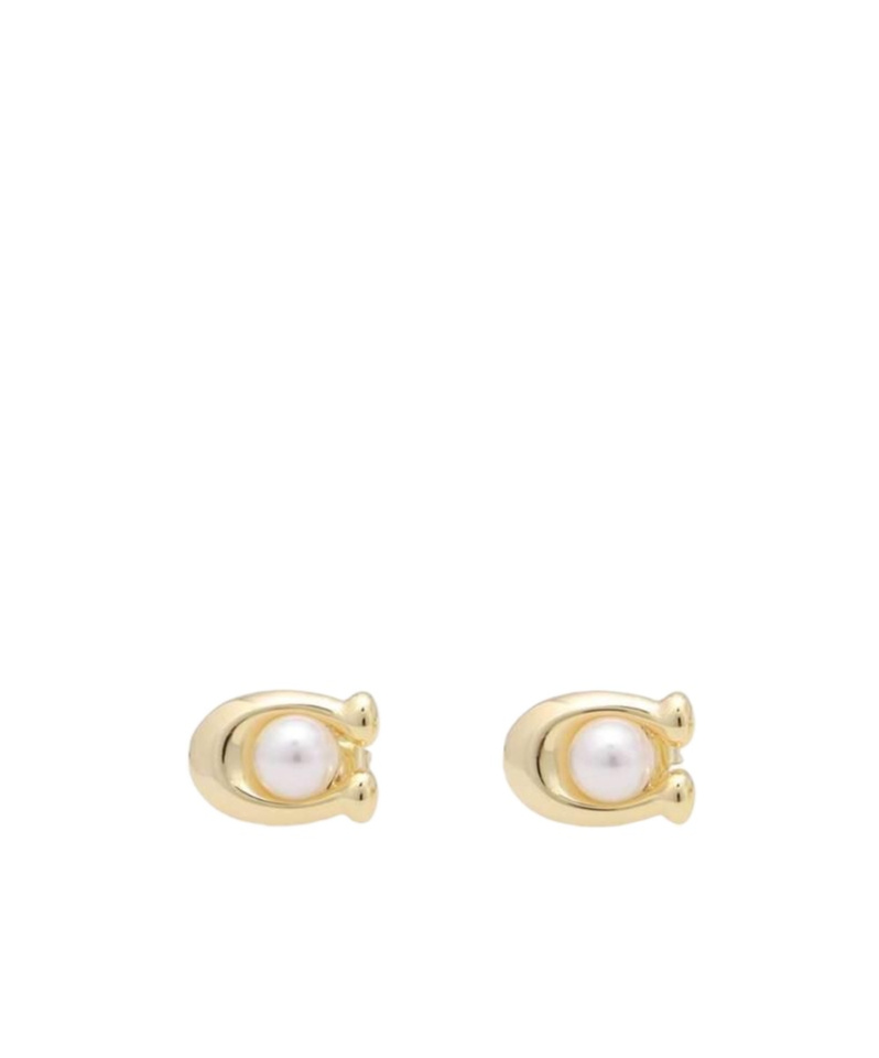 COACH C-SHAPED EARRINGS