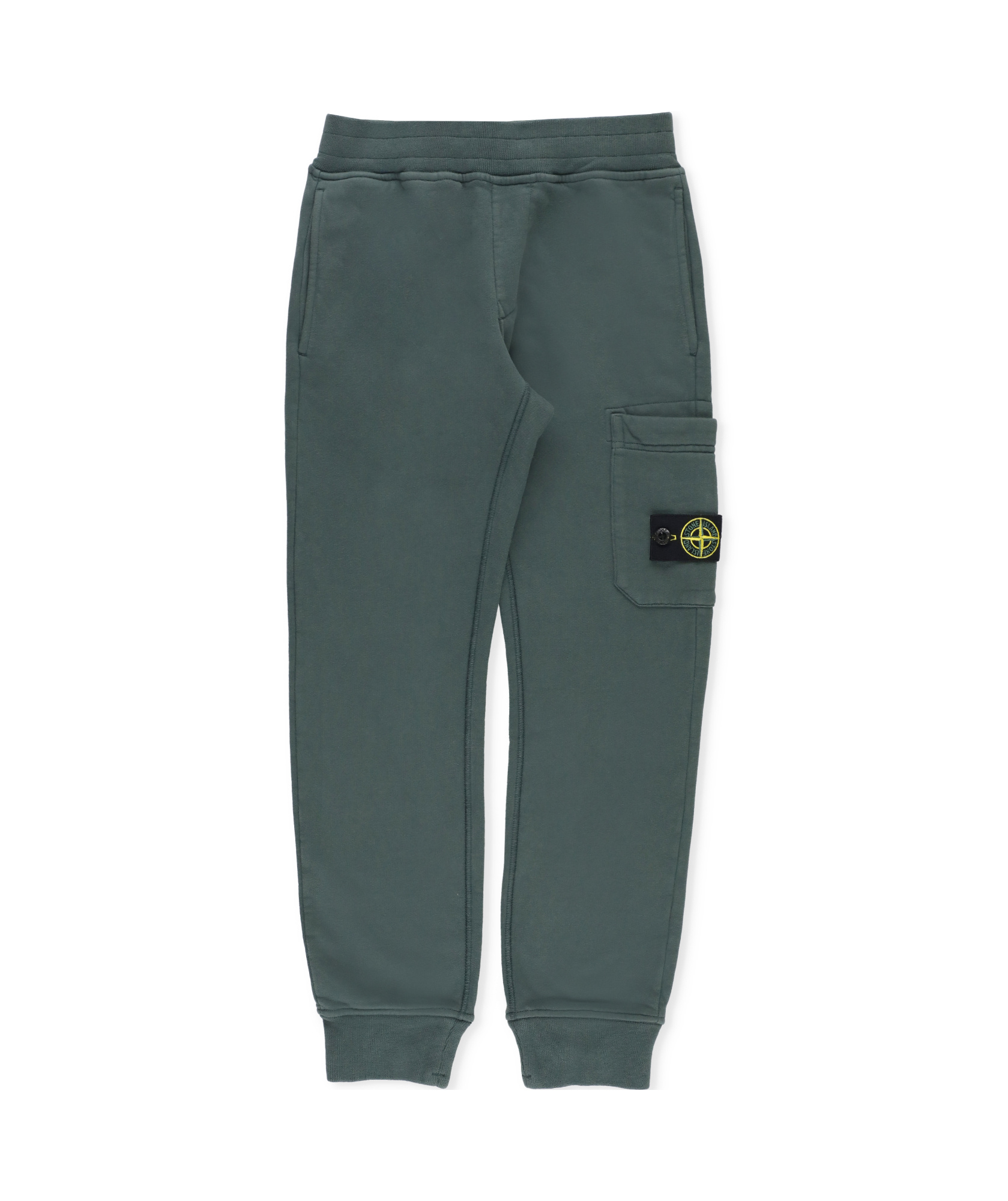 Stone Island Pants With Logo In Green