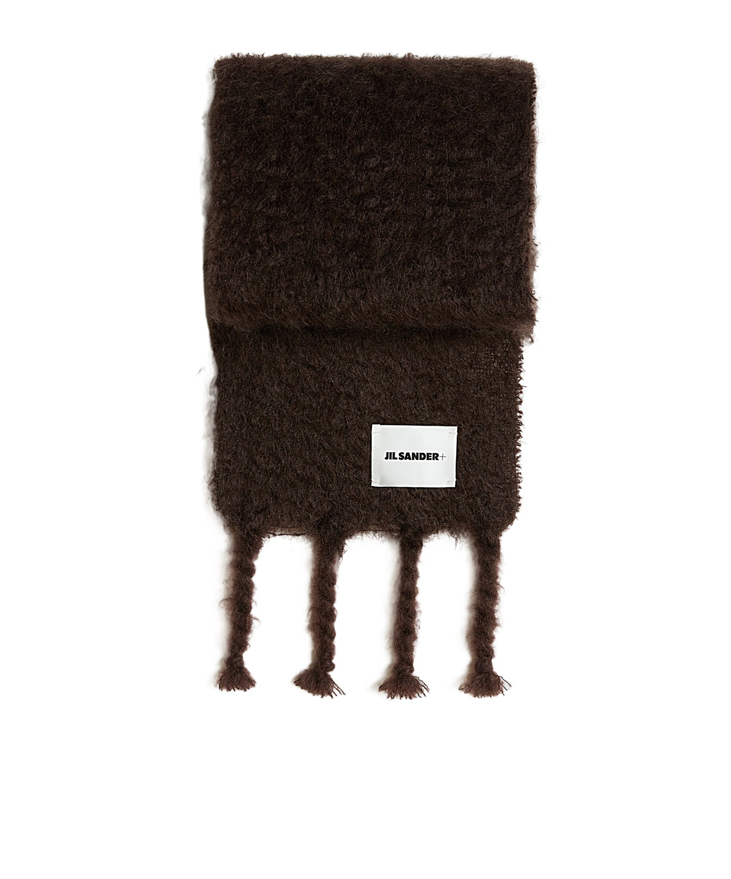 Jil Sander Wool Blend Scarf In Black