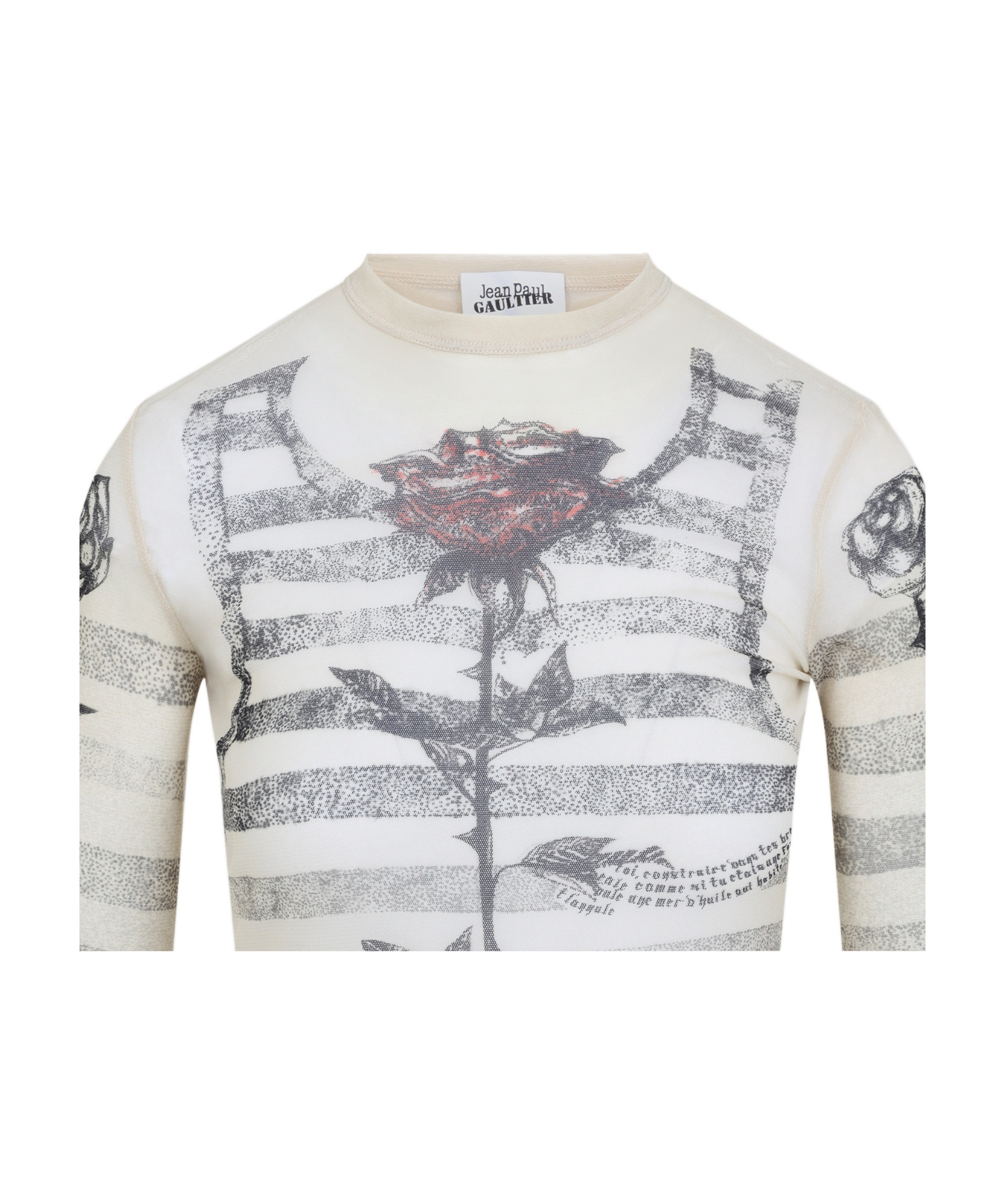 Shop Jean Paul Gaultier Printed T-shirt In White