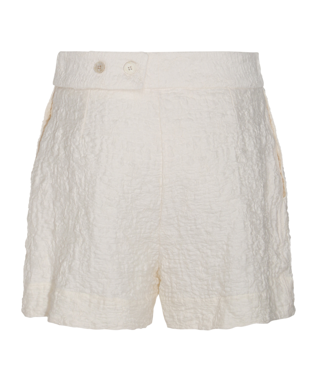Jil Sander Textured-finish Shorts In White