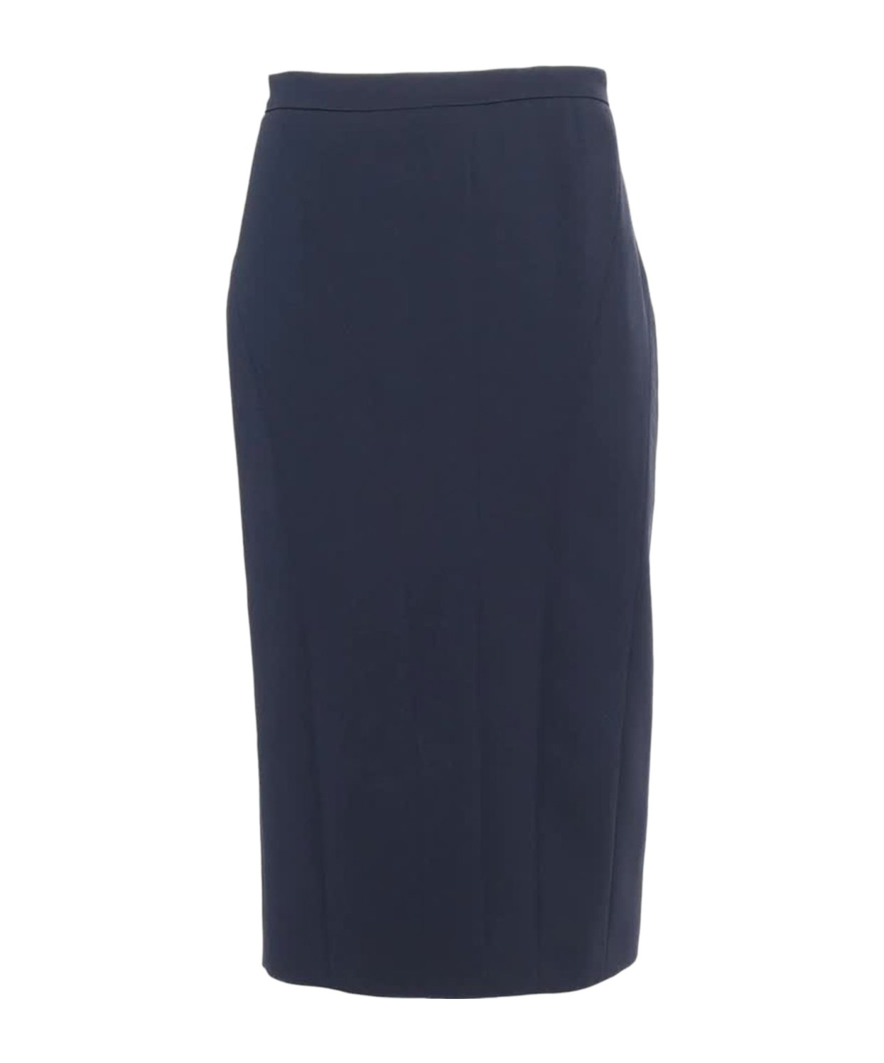 Max Mara High Waist Midi Skirt In Black