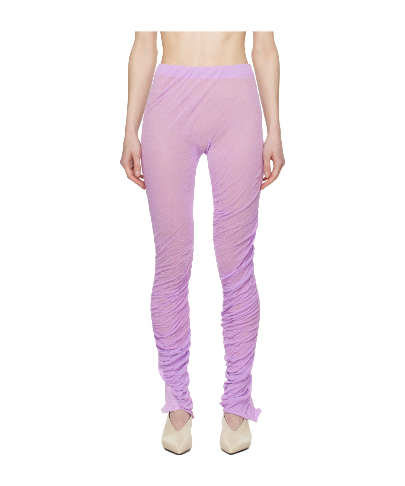 Shop Issey Miyake Ambitious Leggings In Pink