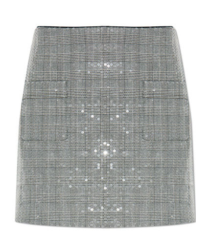 Zadig & Voltaire Sequined Skirt In Gray