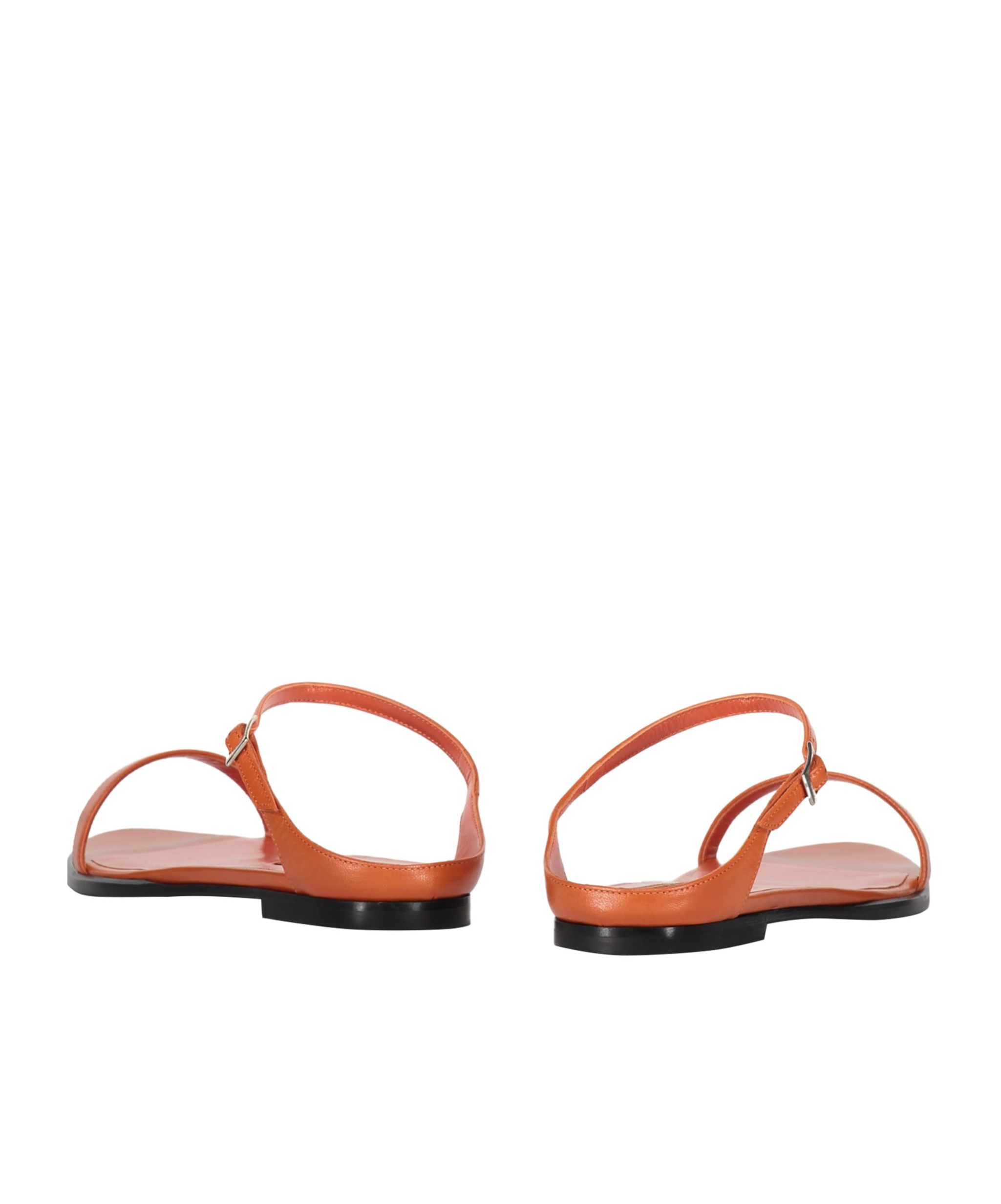 Missoni Leather Flat Sandals In Brown