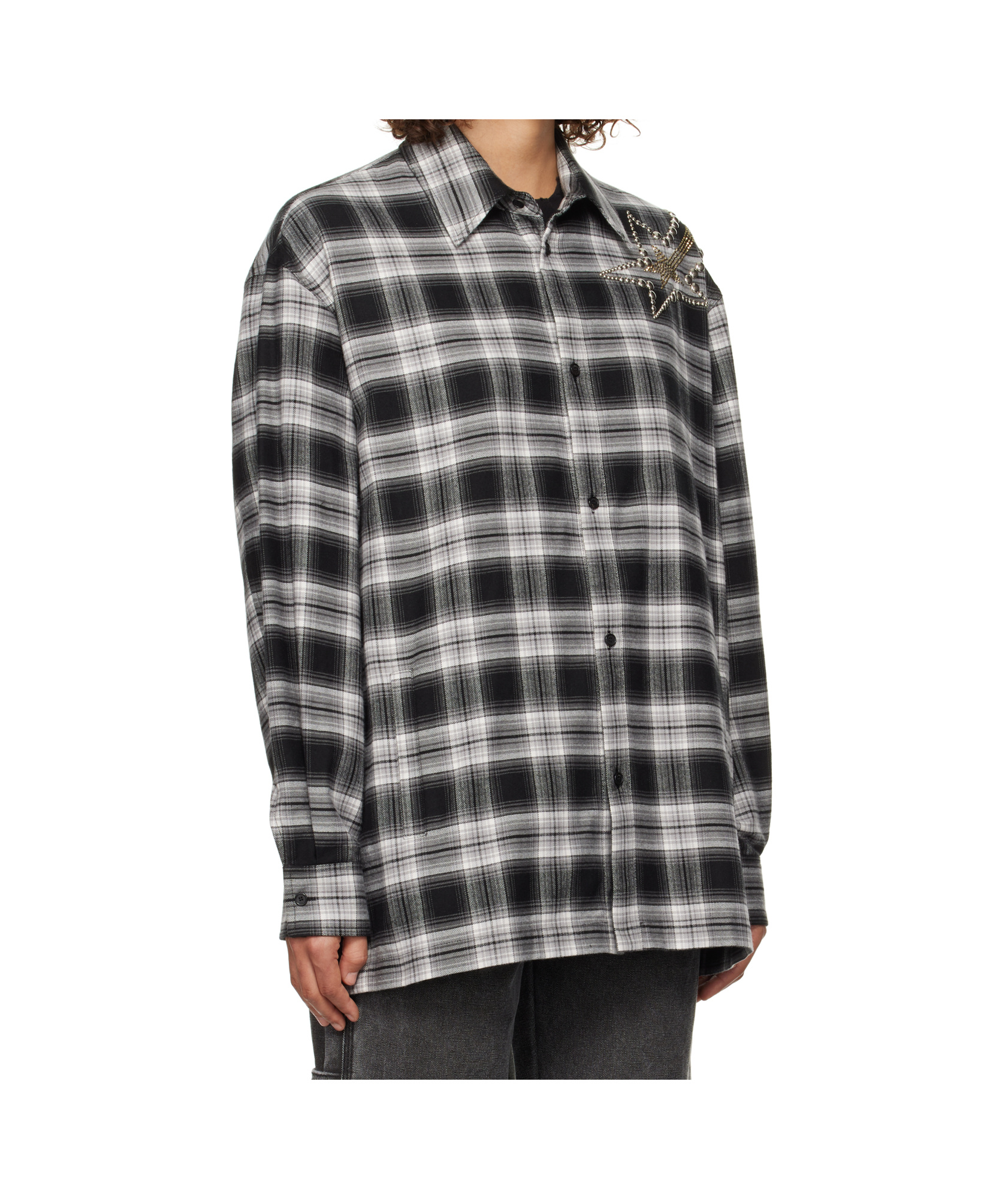We11 Done Long-sleeved Shirt In Gray