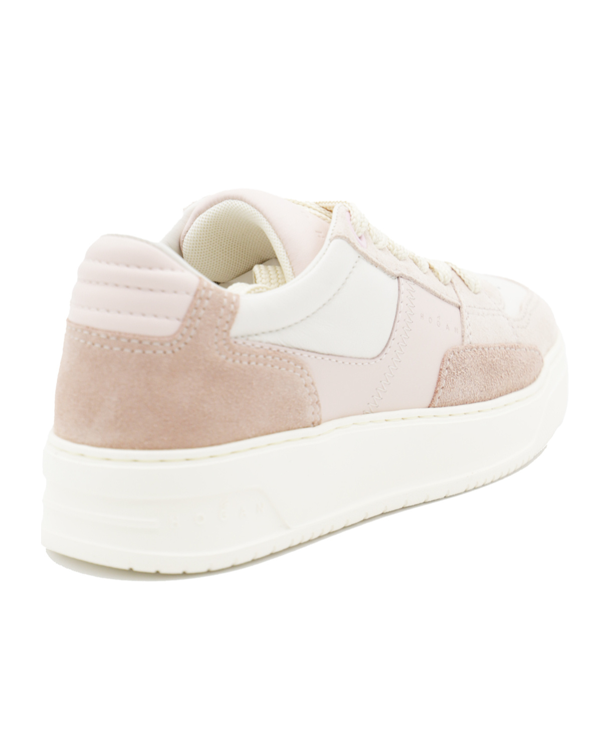 Hogan Women's Chamallow Nappa And Suede Sneakers In White