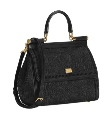 Dolce & Gabbana Top Handle Shoulder Bag In Black