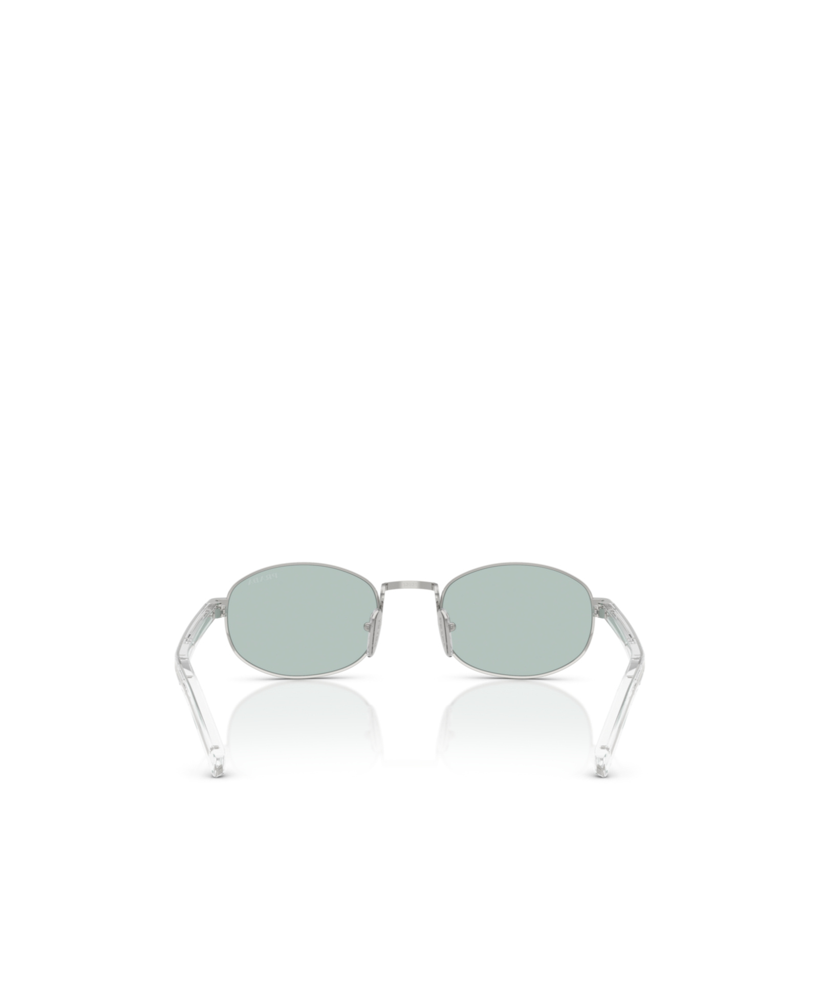 Prada Elliptical Sunglasses In Gray