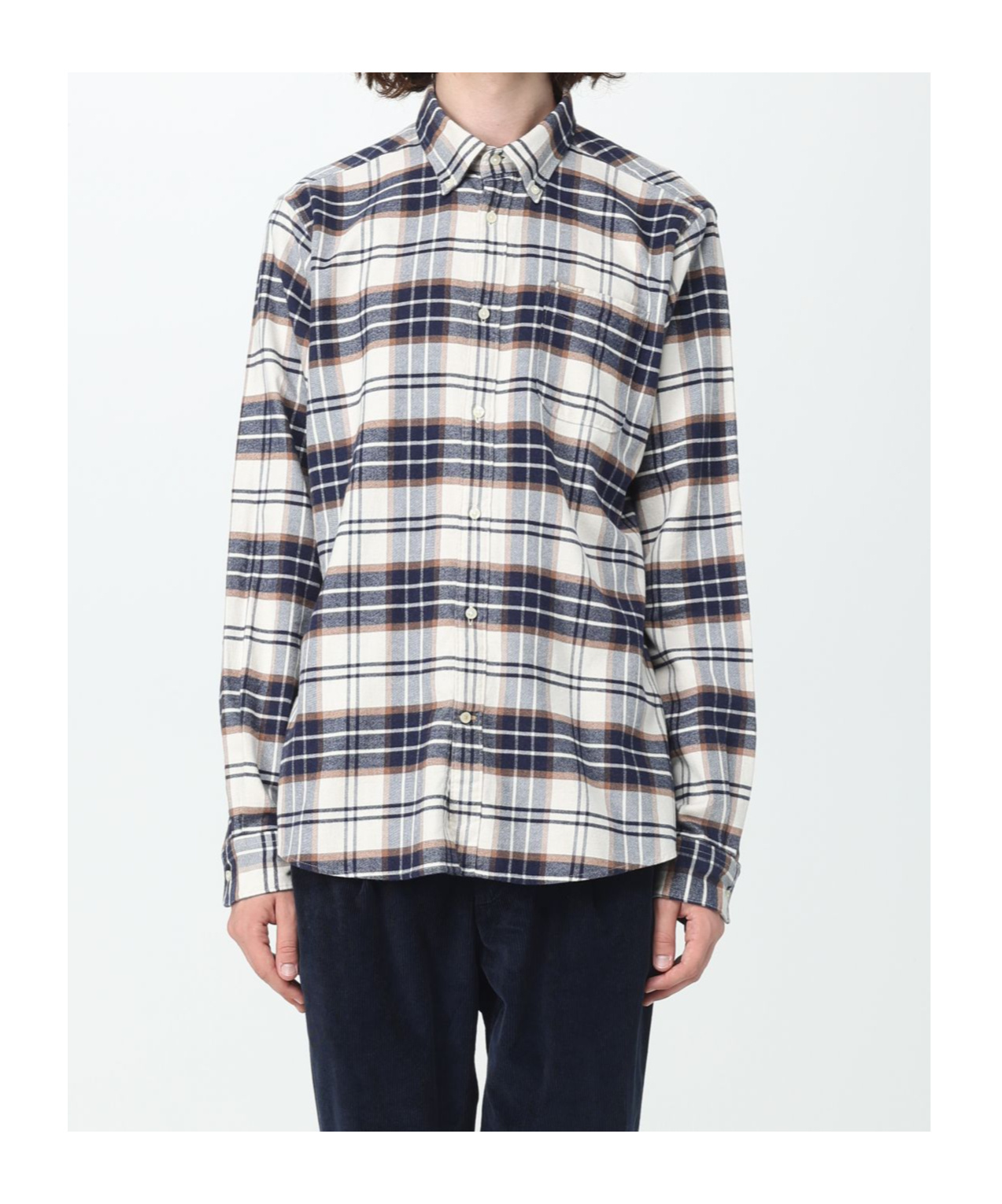 Barbour Checkered Shirt In Gray