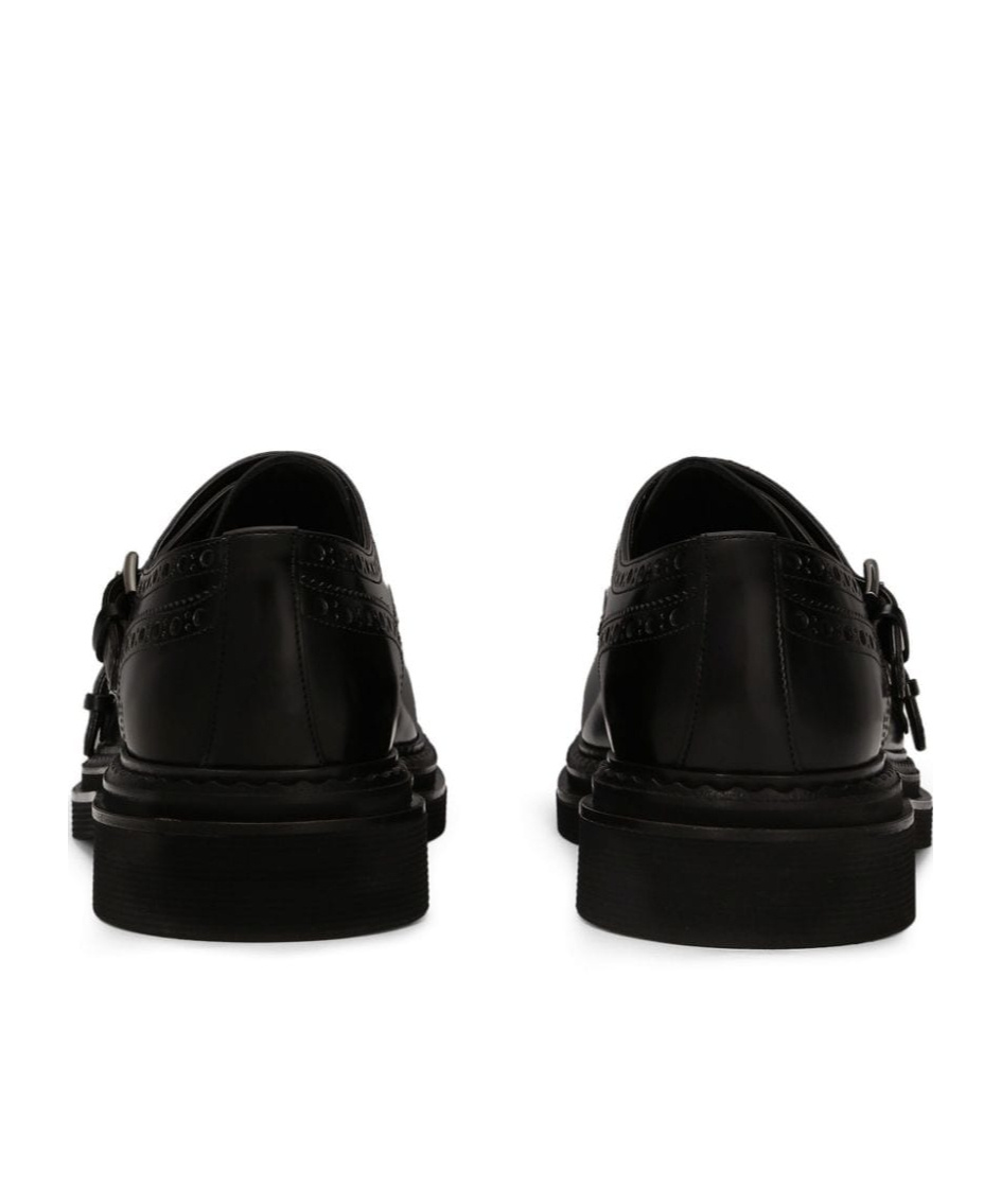 Dolce & Gabbana Dolce&gabbana Black Monkstrap Loafer In Black