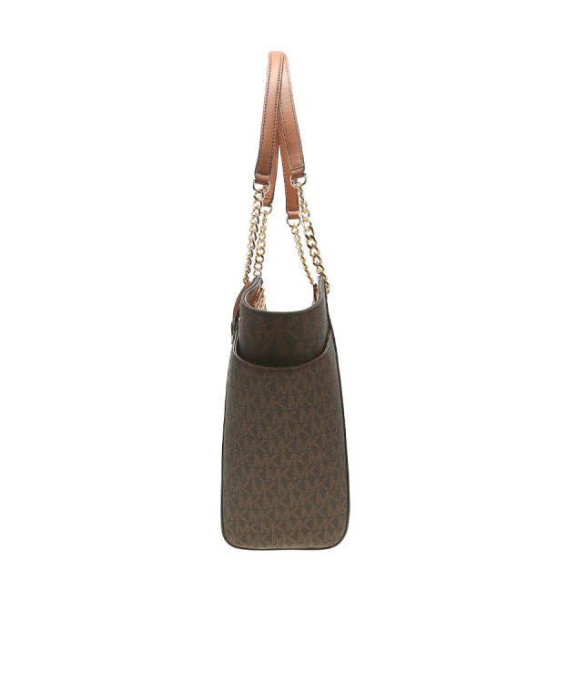 Michael Kors Jet Set Travel Tote Shoulder Bag In Brown