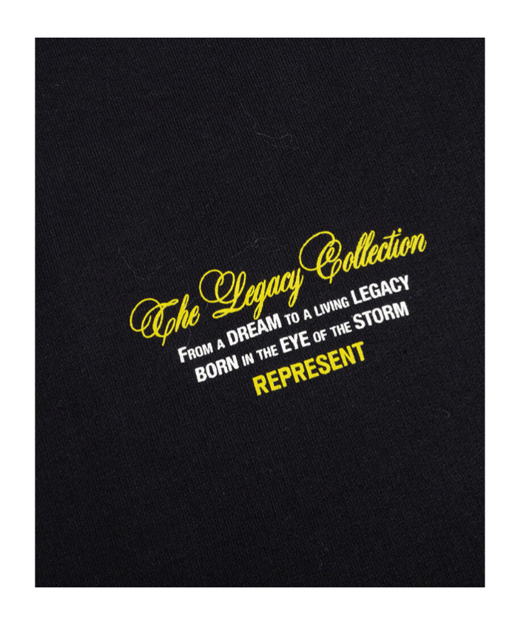 Represent Legacy Cherubs Cotton Graphic T-shirt In Black