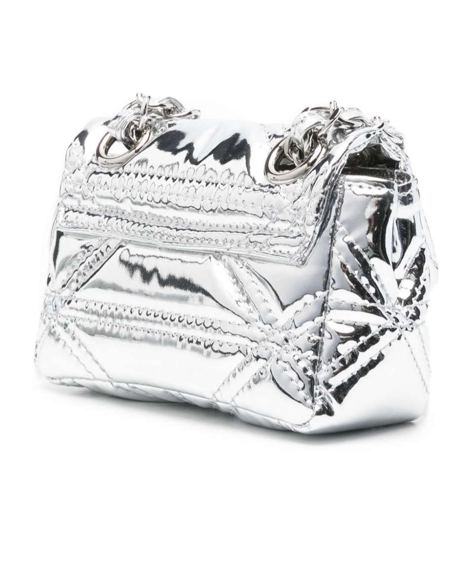 Vivienne Westwood Vinnie Quilted Mini Bag In Silver