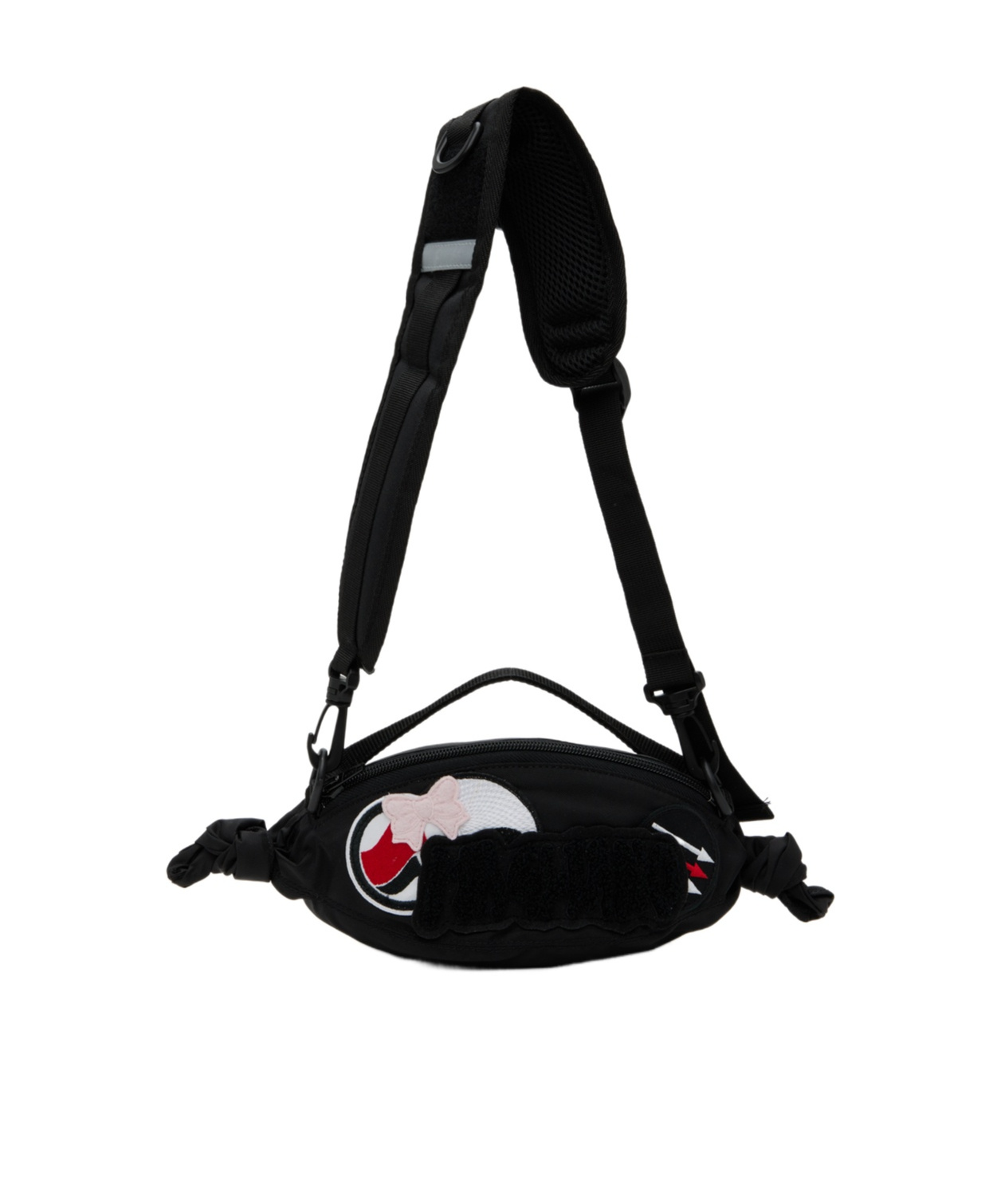 Magliano Candy Cane Belt Bag In Black