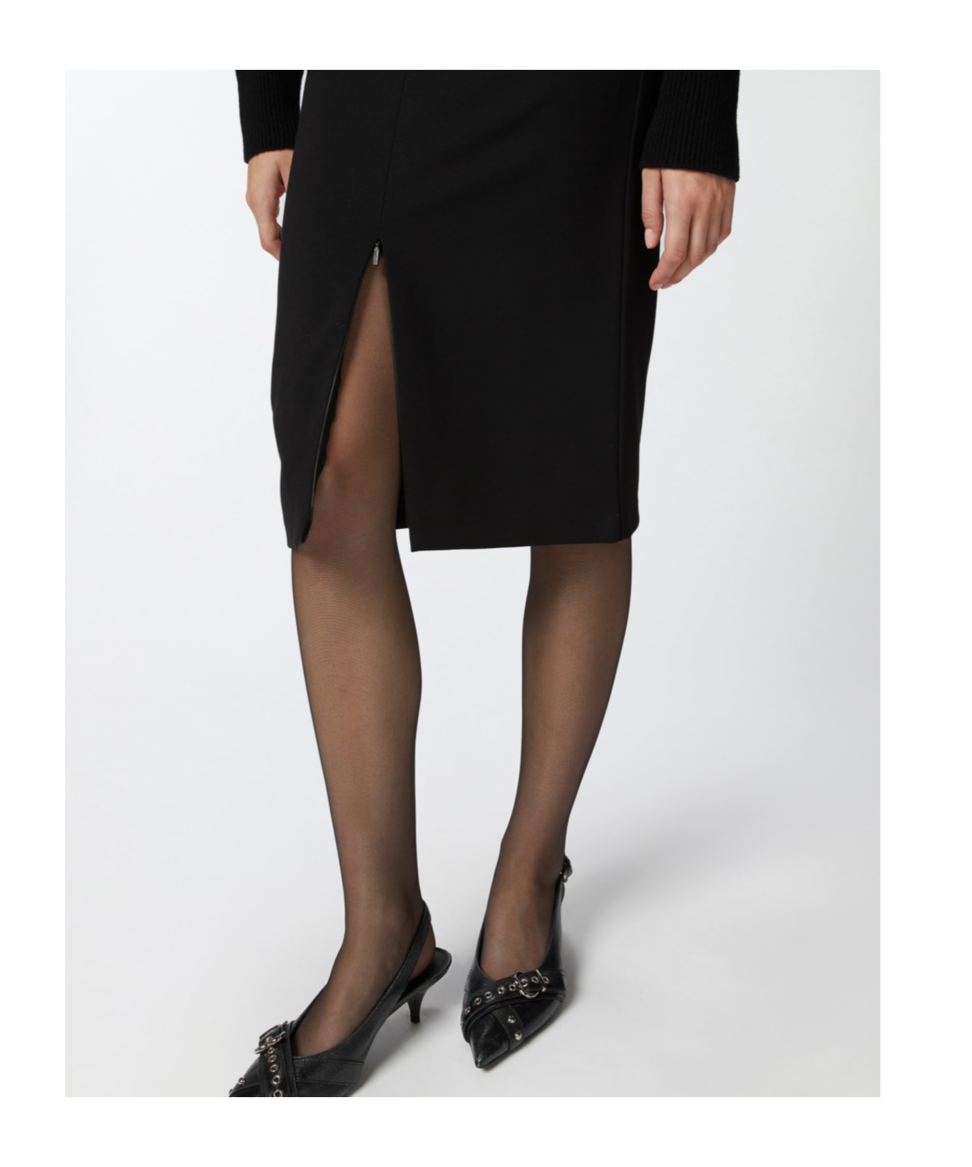 Pinko Vasca Midi Skirt In Black