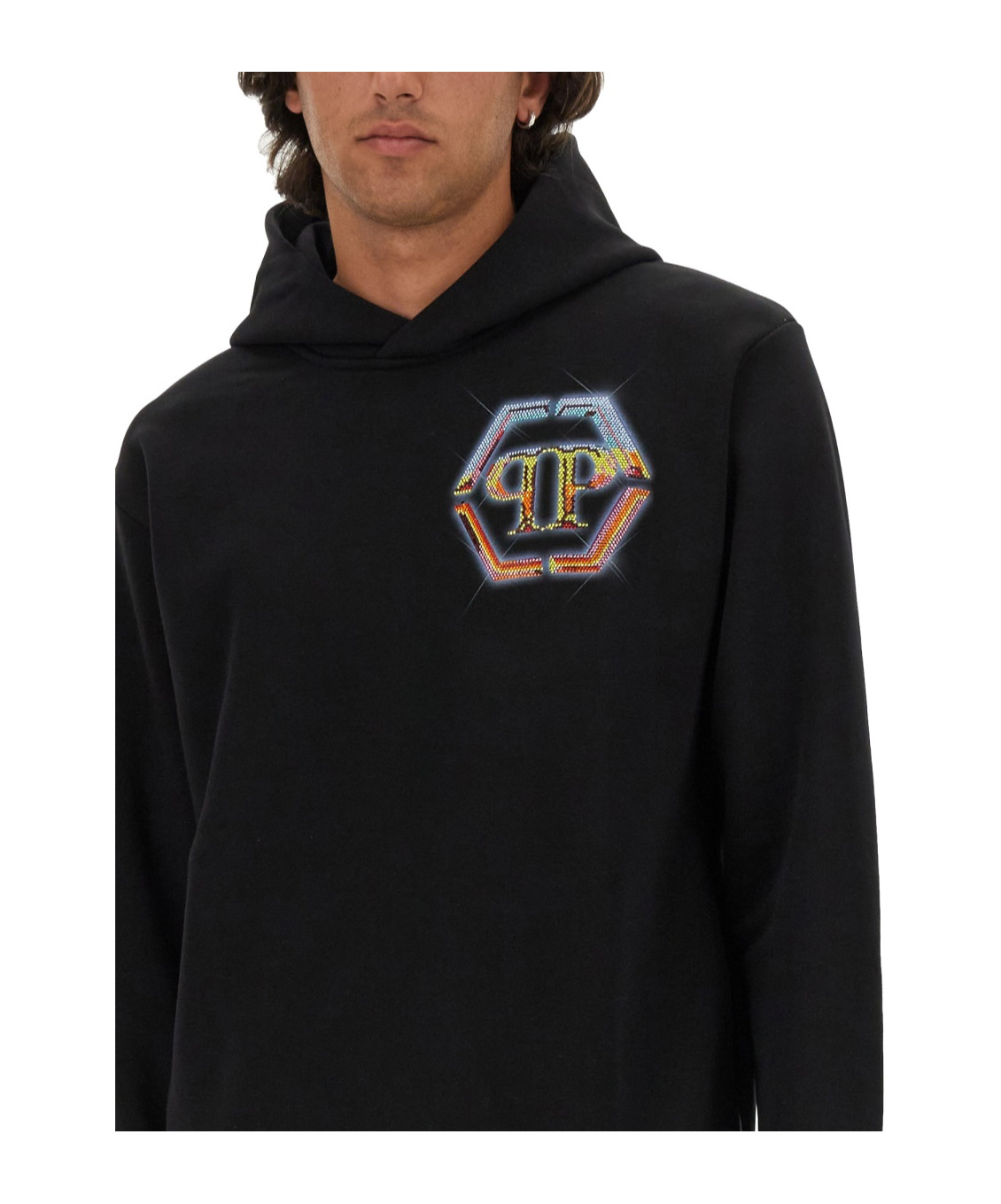 Philipp Plein Sweatshirt With Logo In Black