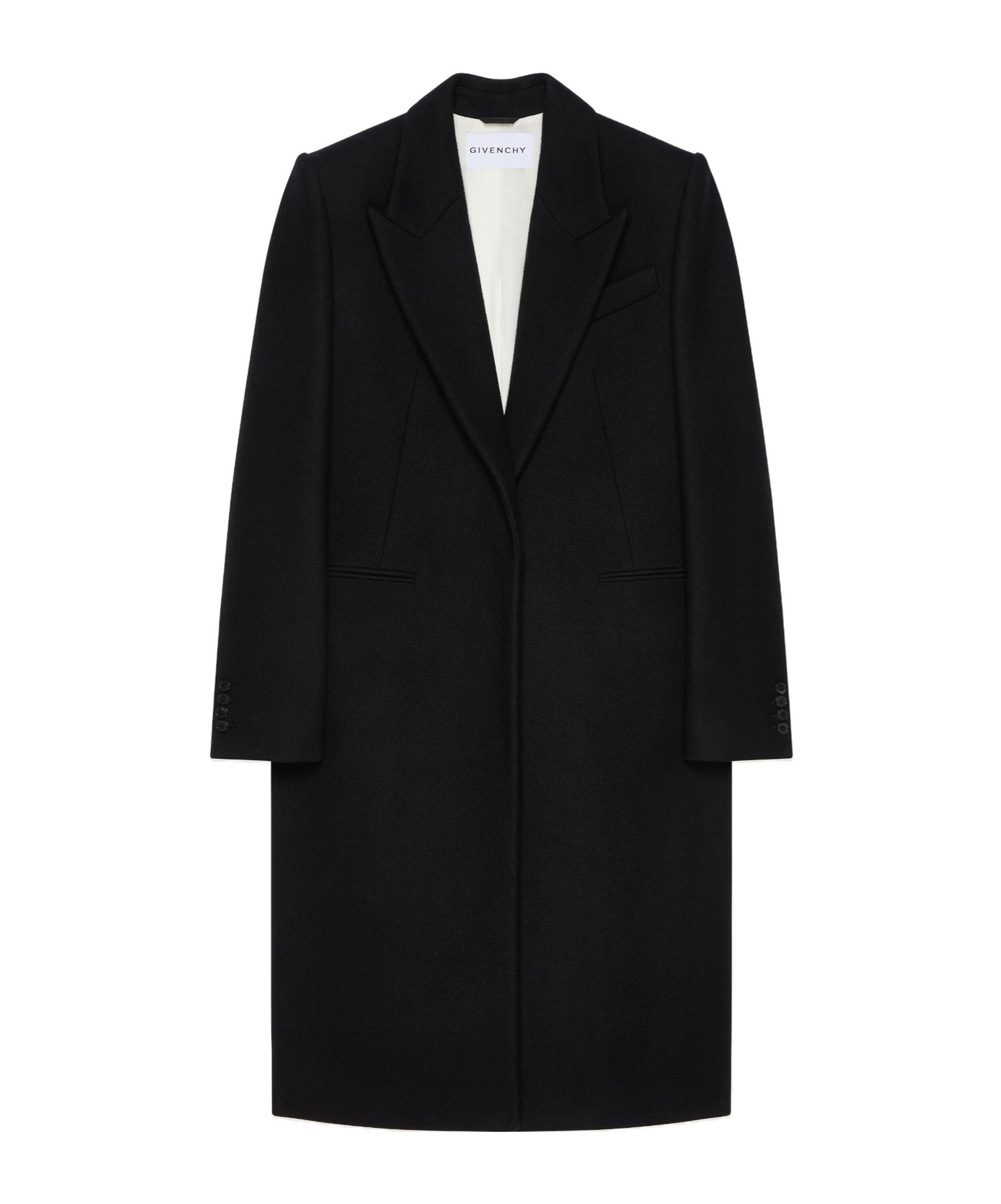 Givenchy Lapel Single-breasted Design Pockets In Black