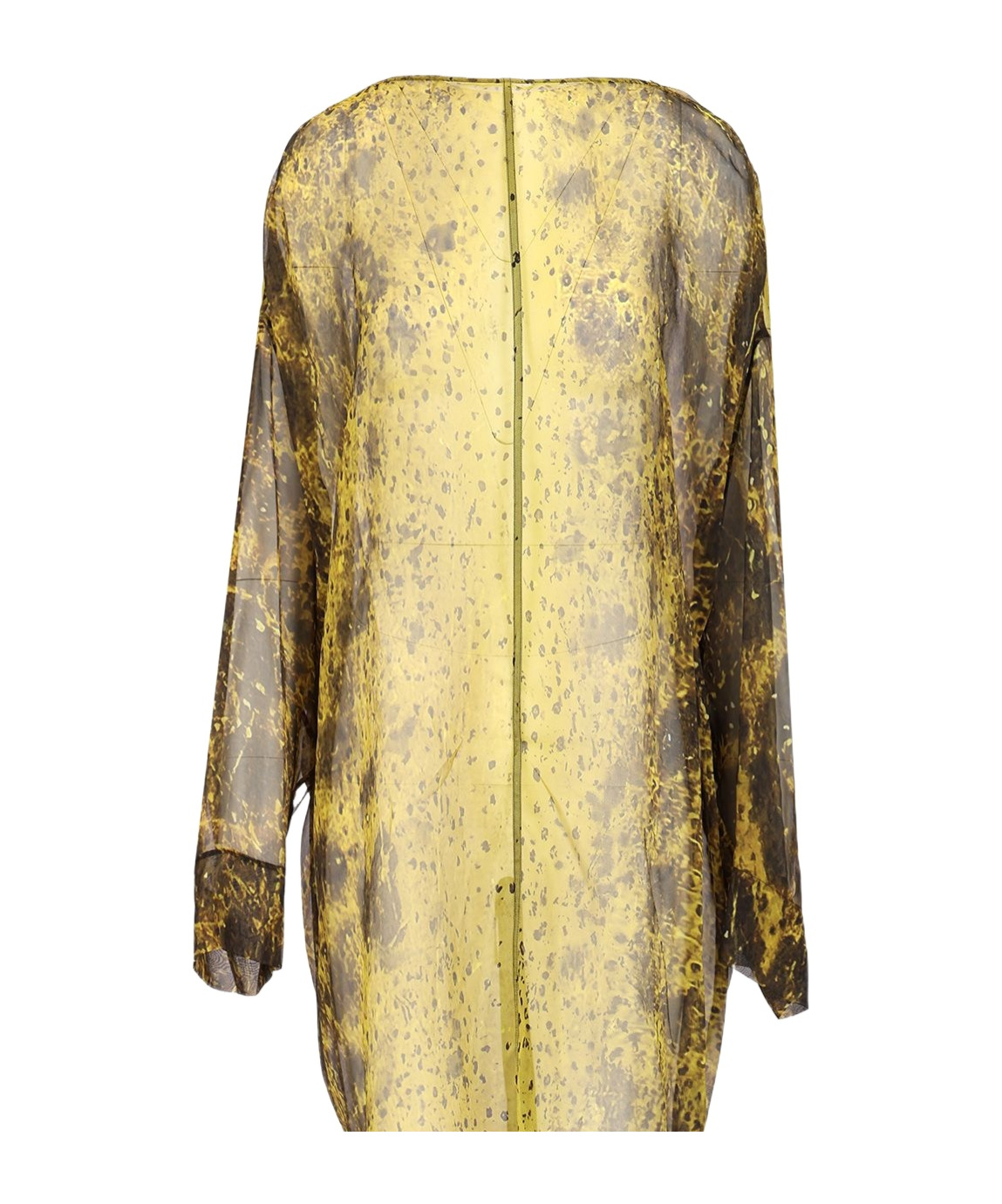 Rick Owens Printed Tunic Top In Brown