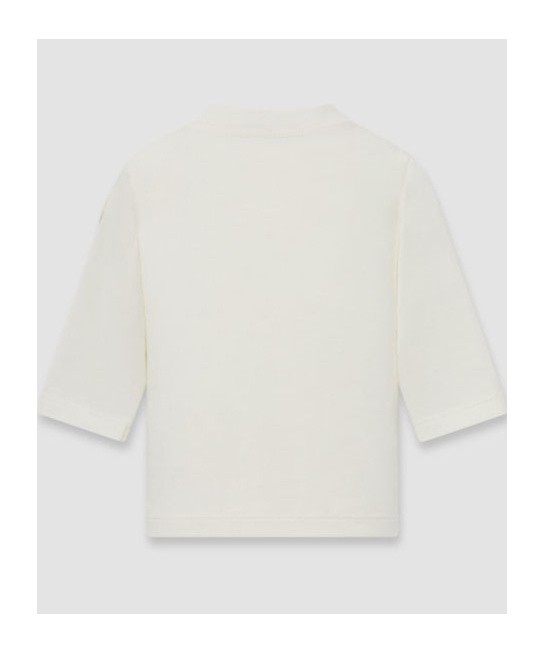 Moncler Logo Pattern Long-sleeved T-shirt In White