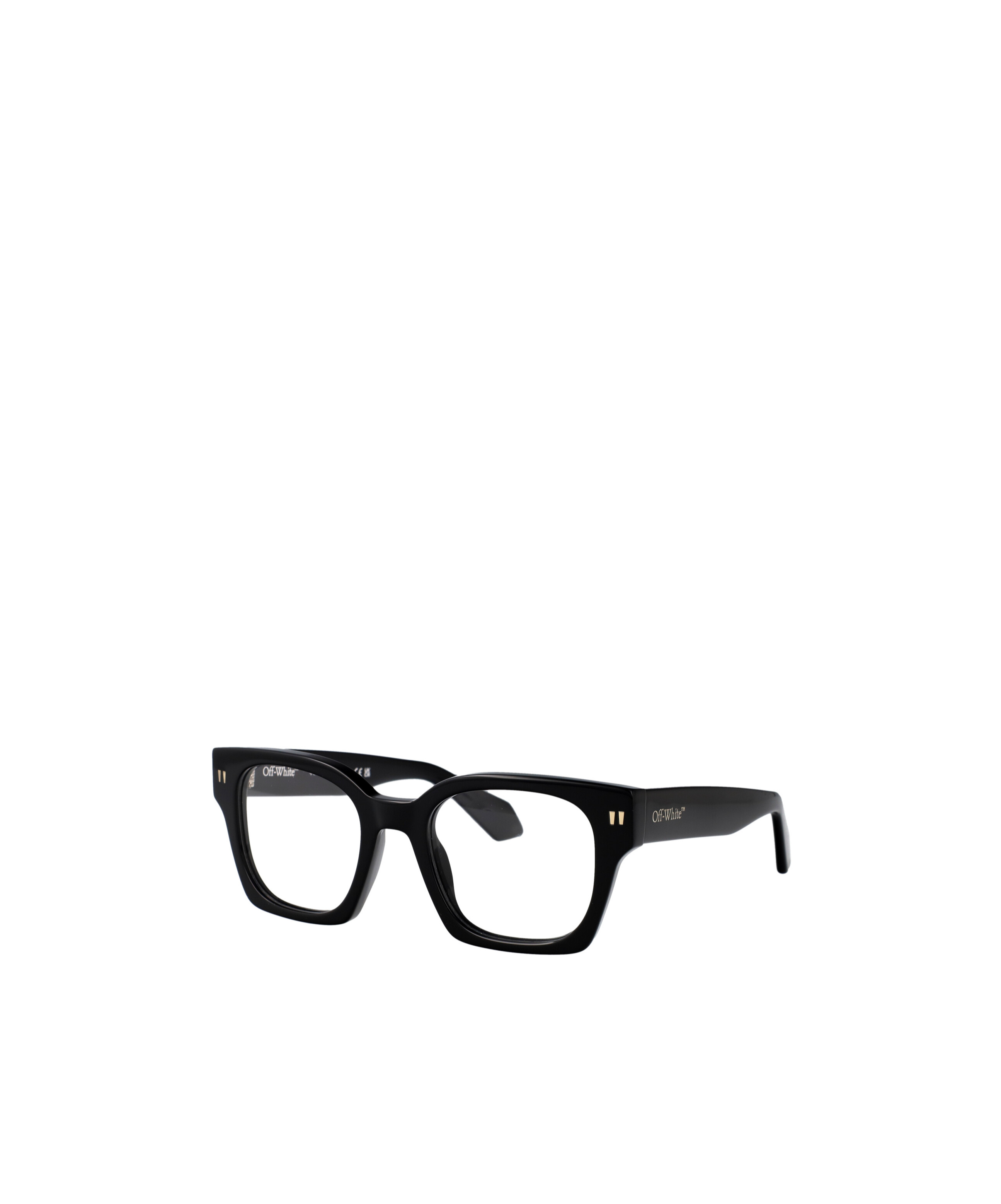 Off-white Full Frame Plain Mirror In Black