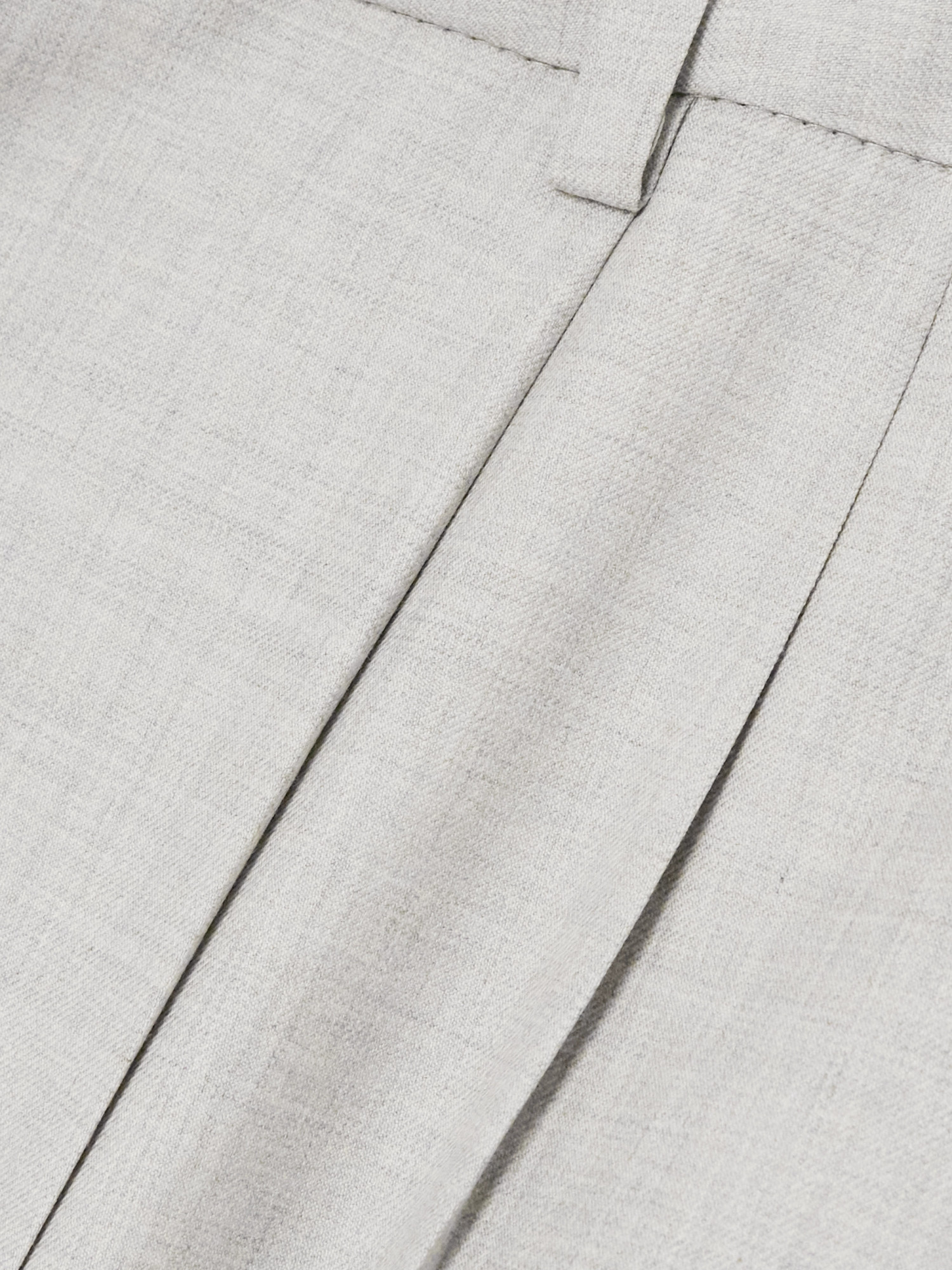 Blazé Milano Pleated Tapered Casual Pants In White