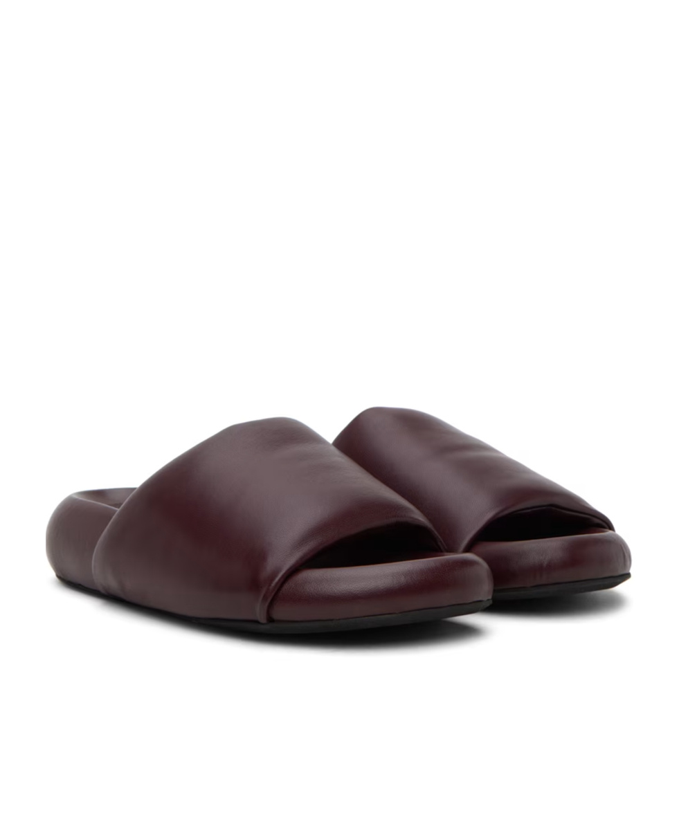 Marni Open-toed Flat Slippers In Black