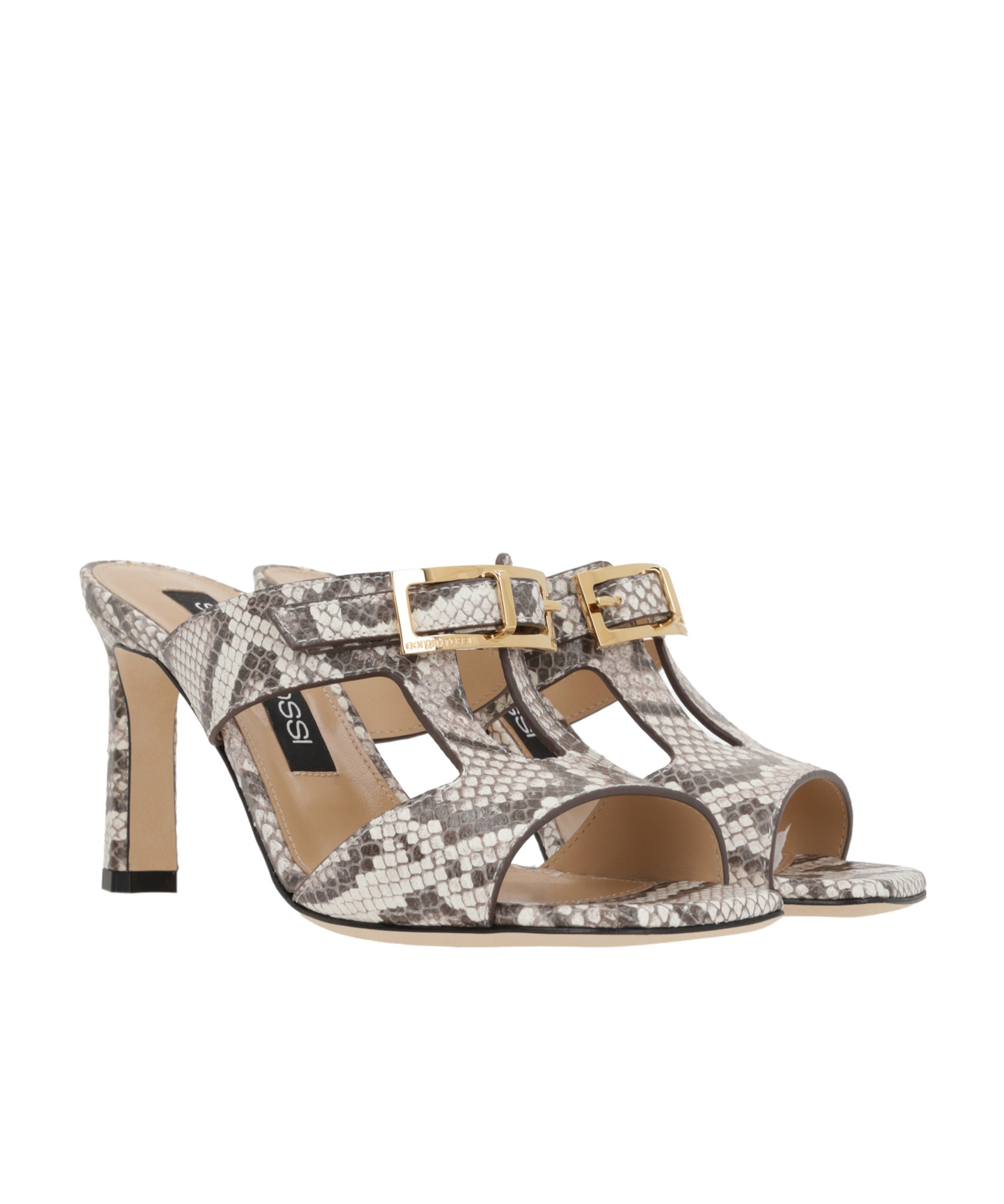 Sergio Rossi 80mm Nora Mules In Nude