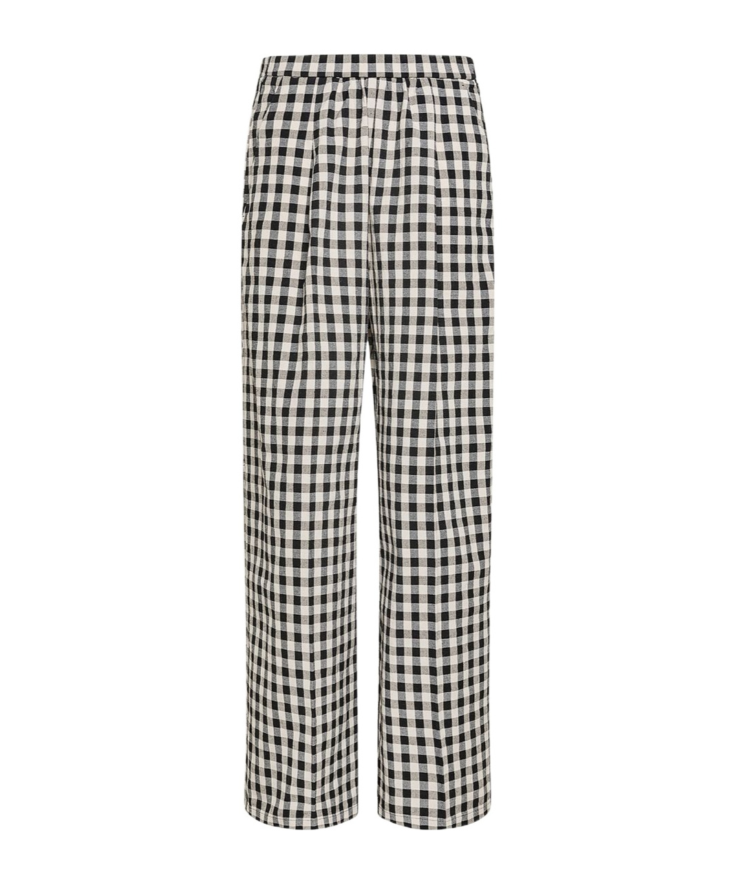 Forte Forte Palazzo Pants In Ginghamcheck Cotton