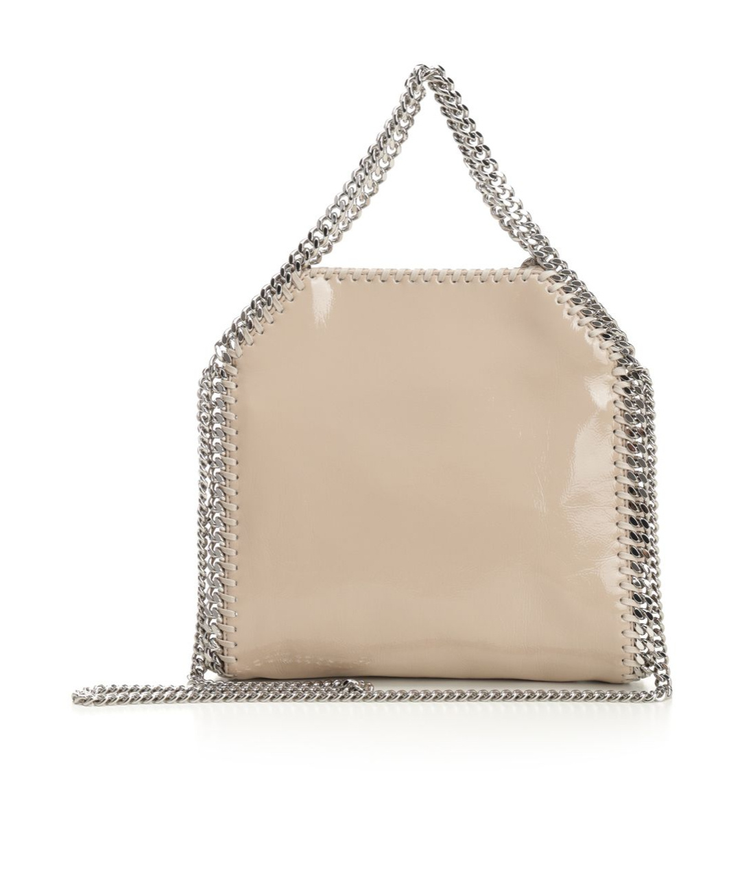 Stella Mccartney Falabella Tiny Bag Crinkled Patent Alter Mat Crossbody Bags Rose