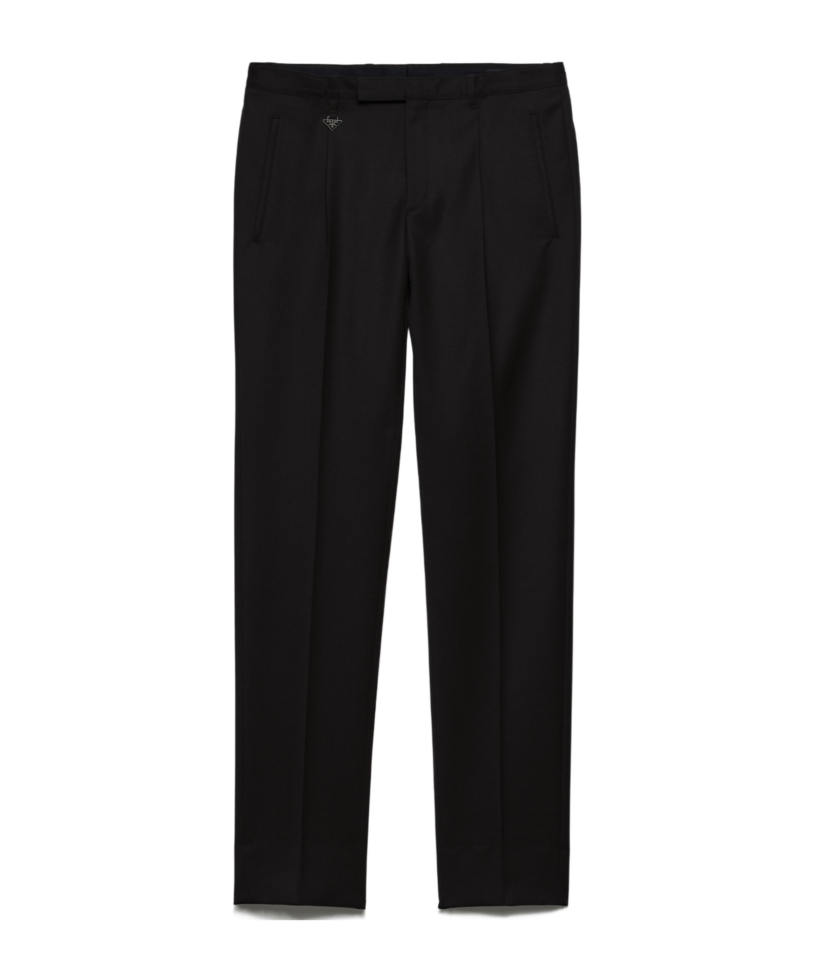 Prada Pleated-front Trousers In Black